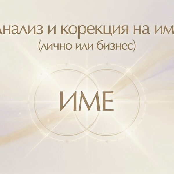 Анализ и корекция на име (лично или бизнес)